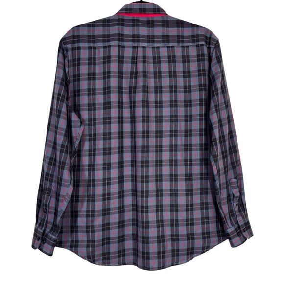 RSVLTS Flannel Shirt Shacket Mens XXL Gray Black Red Plaid Dare Mighty Things - Picture 5 of 11